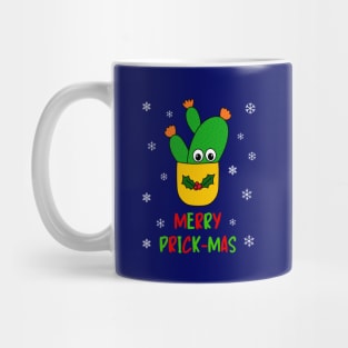 Merry Prick Mas - Opuntia Microdasys Cactus In Christmas Holly Pot Mug